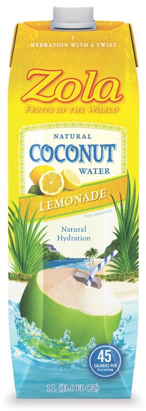 Natural Coconut Water Lemonade from Zola - FoodBev Media