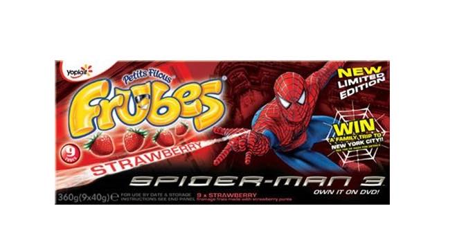 Yoplait nets Spider-Man for UK Frubes special