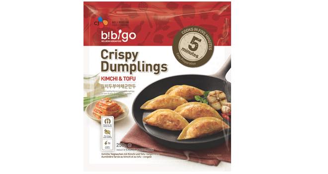 Kimchi and Tofu Crispy Dumplings from Bibigo