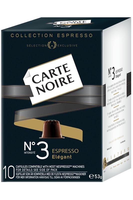 Carte Noire launches Nespresso-compatible espresso capsules