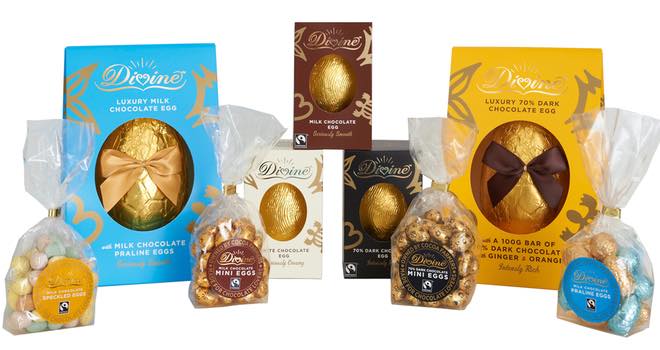 Divine Chocolate flies the flag and launches 2014 Easter range