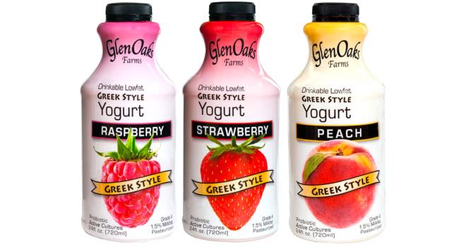 GlenOaks Farms drinkable Greek yogurts