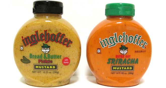 Bread & Butter Pickle Mustard and Sriracha Mustard from Beaverton Foods