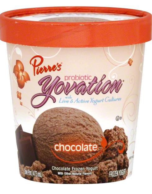 Pierre's Yovation Probiotic Chocolate Frozen Yogurt