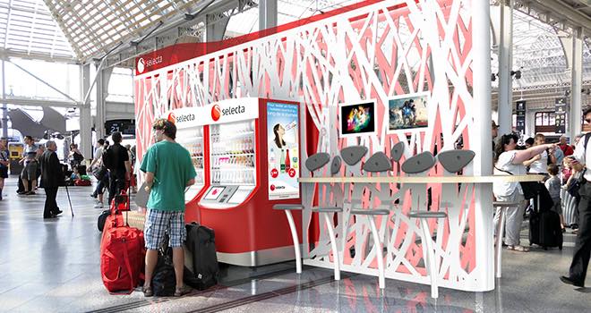 Selecta equips French railway stations with latest vending machines