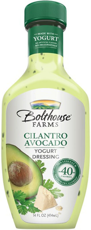Cilantro Avocado and Mango Chipotle yogurt dressings from Bolthouse Farms