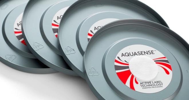 AquaSense label technology by Essentra Packaging