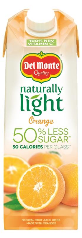 Del Monte adds orange flavour to Naturally Light range