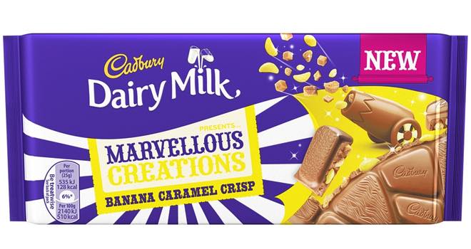 Cadbury adds Banana Caramel Crisp to Dairy Milk range