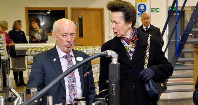 Princess Anne opens Coombe Castle’s new creamery