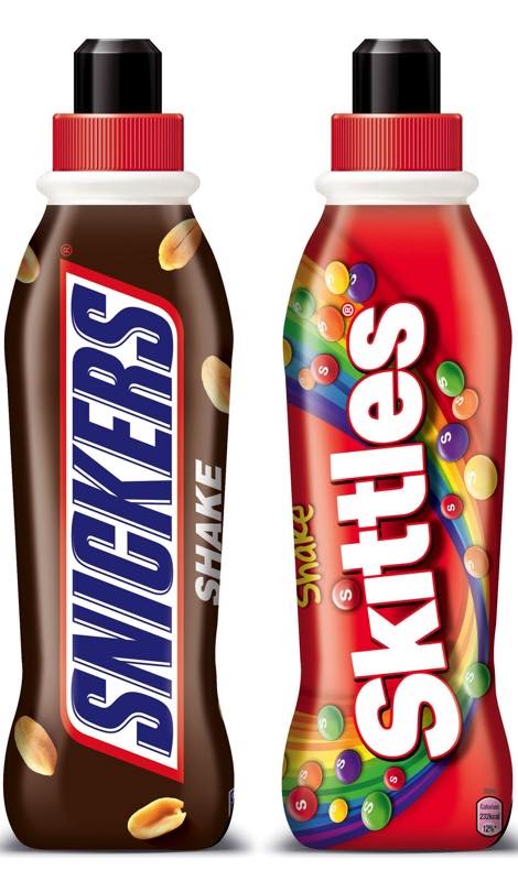 Skittles Shake and Snickers Shake from Mars