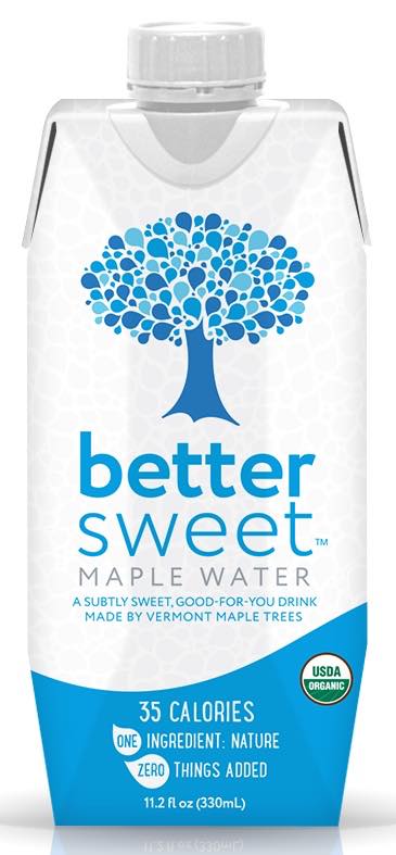 BetterSweet Maple Water in Tetra Pak cartons