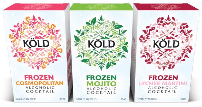 Köld Frozen Cocktails, designed by Slice