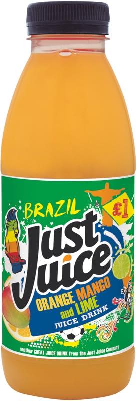 Just Juice 'Brazil blend' juice drink celebrates 2014 World Cup