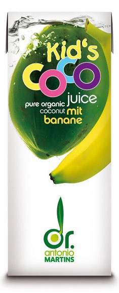 Kid's Coco pure organic coconut juice with banana