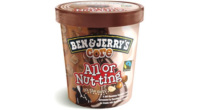 Ben & Jerry's Core All or Nut-ting ice cream from Unilever