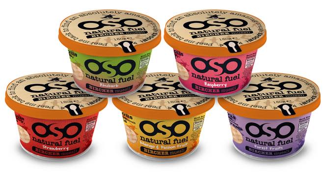 New flavours and inbuilt spoons for OSO Natural Fuel's 2014 muesli range