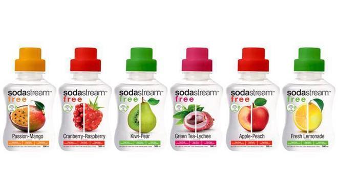 SodaStream Free fruit-flavoured syrup concentrates