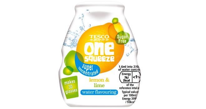 Tesco One Squeeze water enhancers