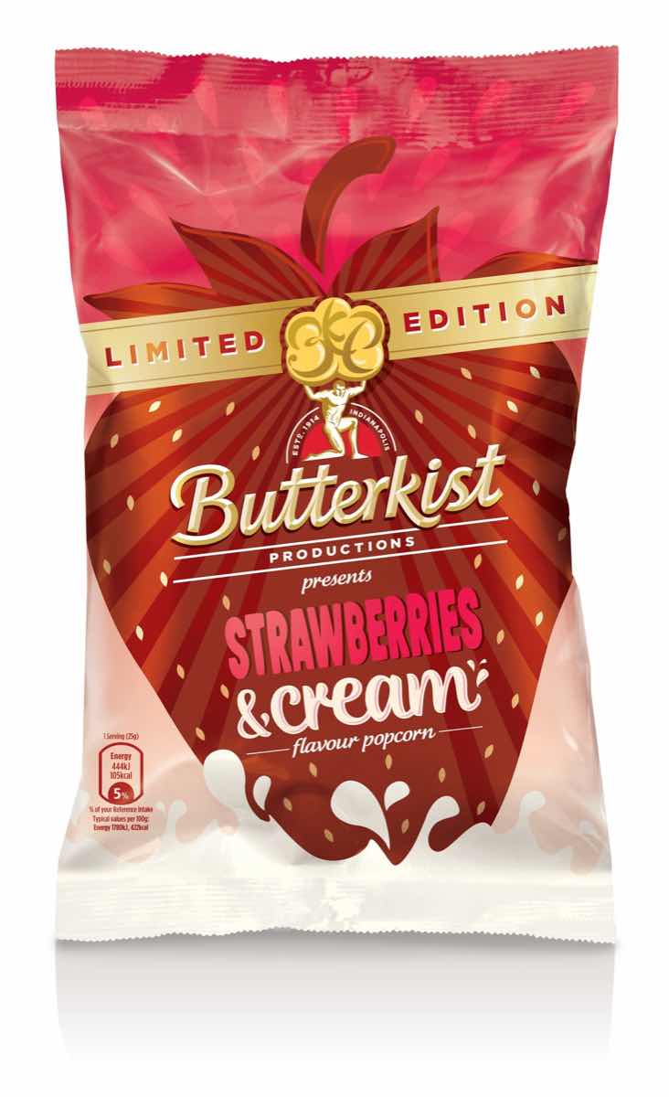 Butterkist strawberries and cream limited edition