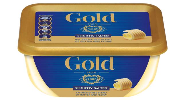 Gold from Flora – a blended spread with butter