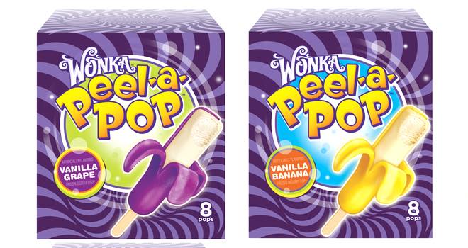 Wonka Peel-a-Pop frozen treats