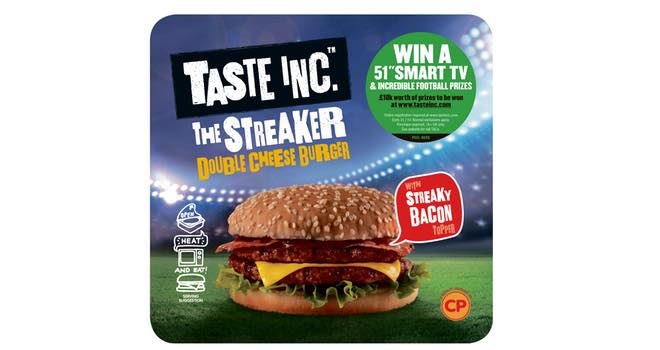 The Streaker limited edition football-themed cheeseburger