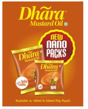 Dhara unveils Mustard Oil in nano packs