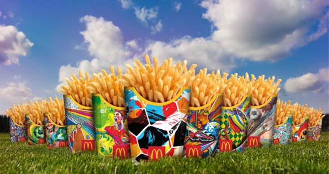 McDonald's World Cup augmented reality packaging