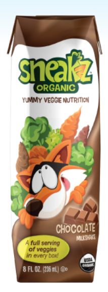 Sneakz Organic's Yummy Veggie Nutrition drink