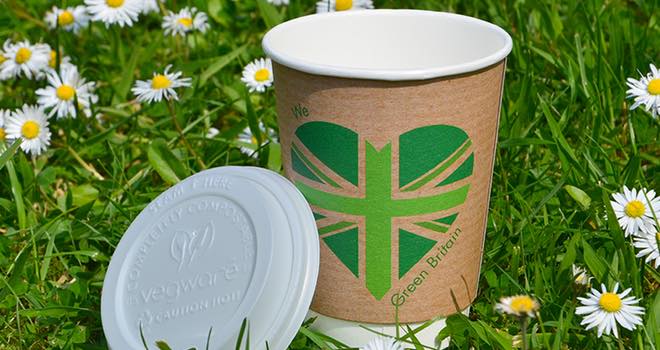 Vegware unveils its revamped Green Britain compostable cups