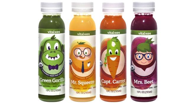 Vital Kids cold-pressed juices