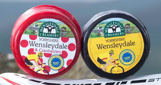 Special edition celebration cheese truckles by Wensleydale Creamery