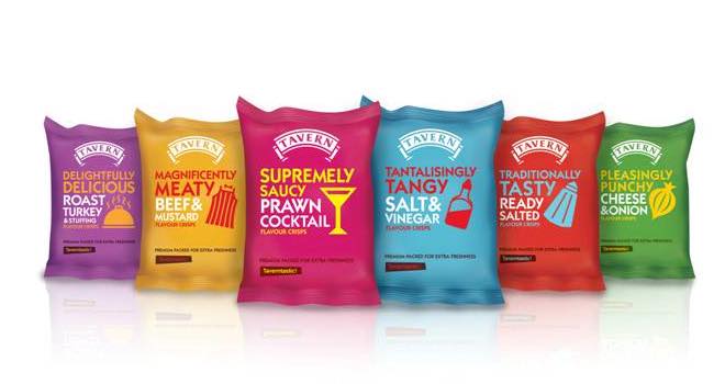 Greenwich Design redesigns packaging for Tavern Snack's crisps