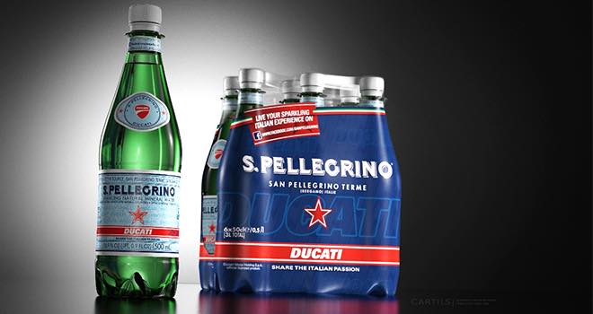 Cartils limited edition design for S.Pellegrino and Ducati