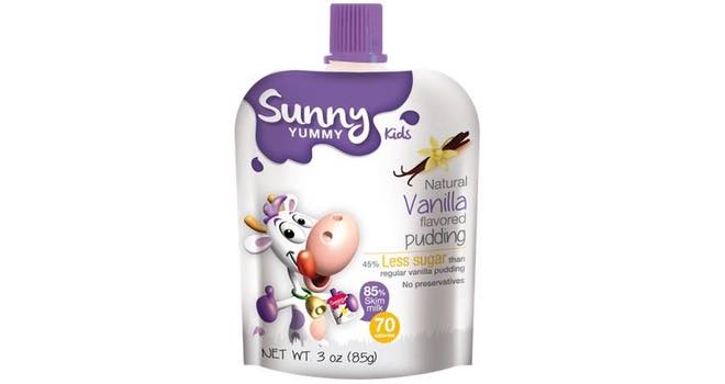 Sunny Yummy Kids pouch-pack dairy snacks