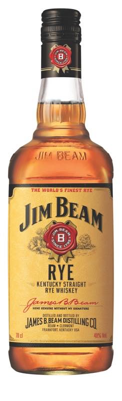 Jim Beam Kentucky Straight Rye Whiskey introduced to the UK by Maxxium UK