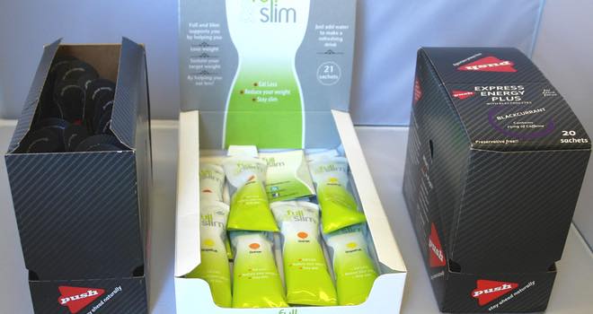Corrugated packaging provides shelf standout for new energy gels