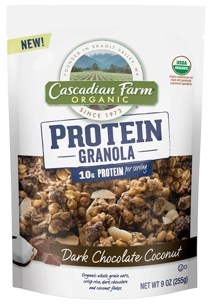Cascadian Farm Protein Granola made with pea protein