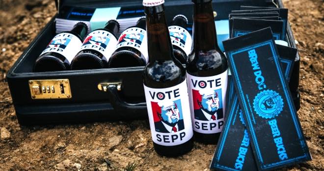 BrewDog attempts to bribe Fifa president with Vote Sepp beer