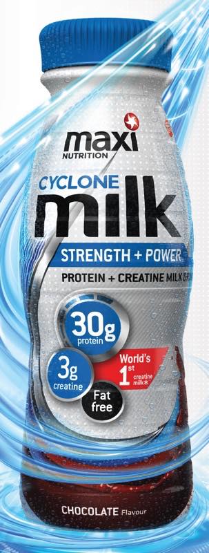 MaxiNutrition launches Cyclone Milk creatine drink