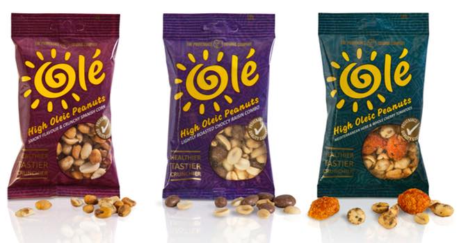 Olé oleic-acid-rich snack range from Provenance Trading Co
