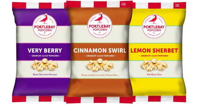 Portlebay Popcorn adds sweet flavours to its popcorn range