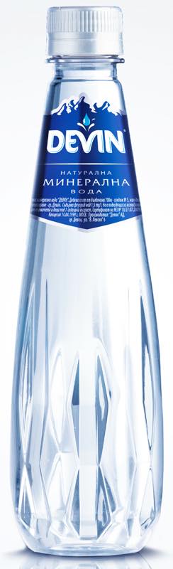 Devin Crystal Line bottle by PET Engineering uses Novapet's Glasstar resin