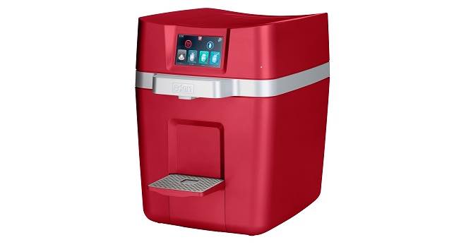 The Sodax touchscreen dispenser