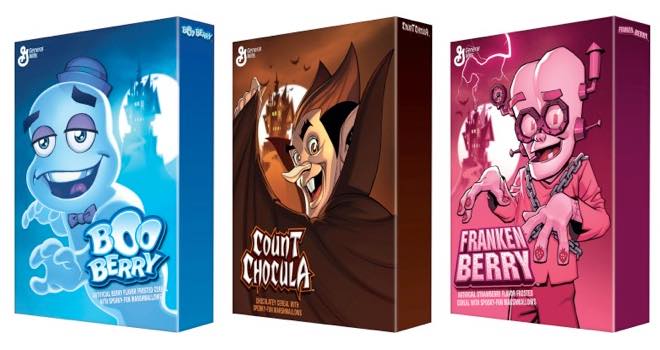 General Mills reveals its Monster Cereal collection for 2014