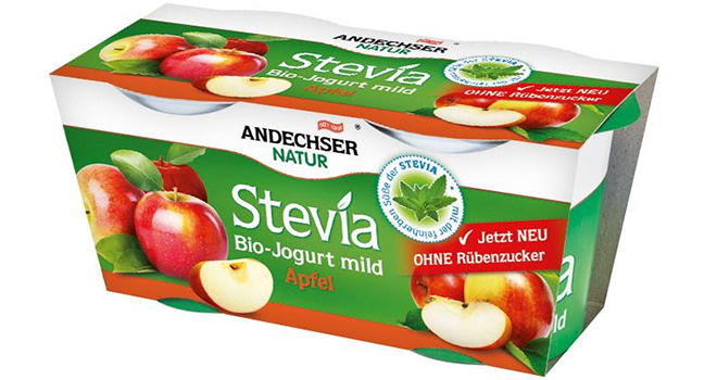 Andechser Natur Stevia Bio-Jogurt Mild Apfel