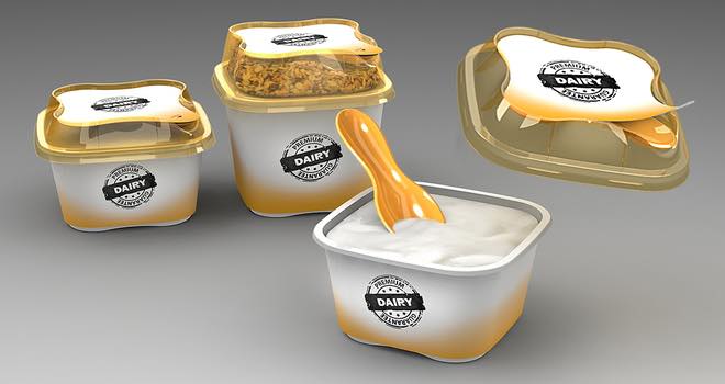 New dairy packaging solution from RPC Superfos with easy-to-access spoon