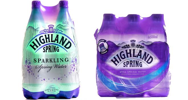 Highland Spring updates sparkling PET bottled water range