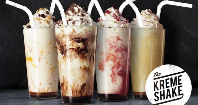 Kreme Shake milkshakes from Krispy Kreme introduced to UK